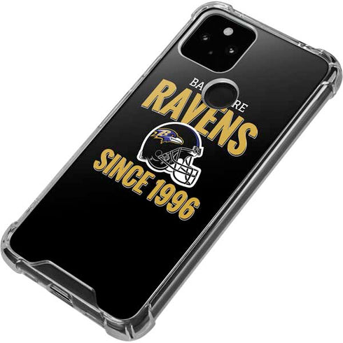NFL Baltimore Ravens Helmet Google Pixel 5 Clear Case